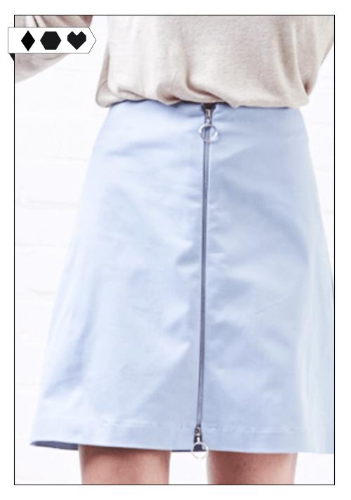 Jan n June Rock SLORIS-Jan-n-june-eco-fashion-Skirt-light-blue-zipper-Jannjune-fair-fashion-faire-mode-eco-social-vegan