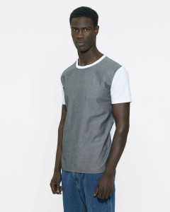 Fair Fashion Rabatte Herren-Round-Neck-Denim-T-Shirt-Grey-Denim-White-B_1