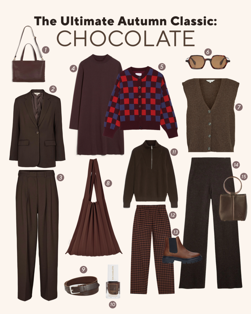 Fair Fashion in Schokoladenbraun – warme Erdtöne für den Herbst 2024.